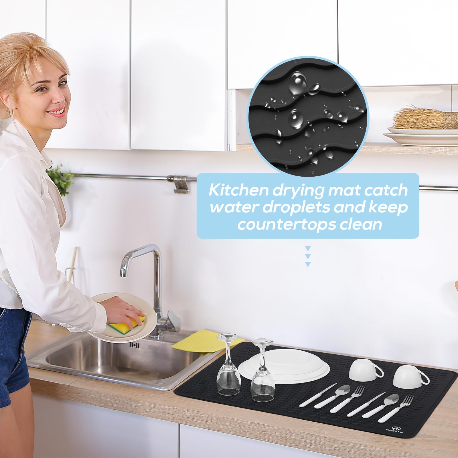PAWBOSE Silicone Stove Top Cover - Extra Large 28