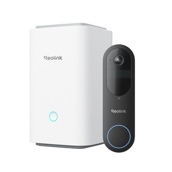 Reolink D340B Video Doorbell with Home Hub1 - 1080p HD Smart Security Camera, 2-Way Audio, Night Vision - Perfect for Home & Apartment Security Monitoring