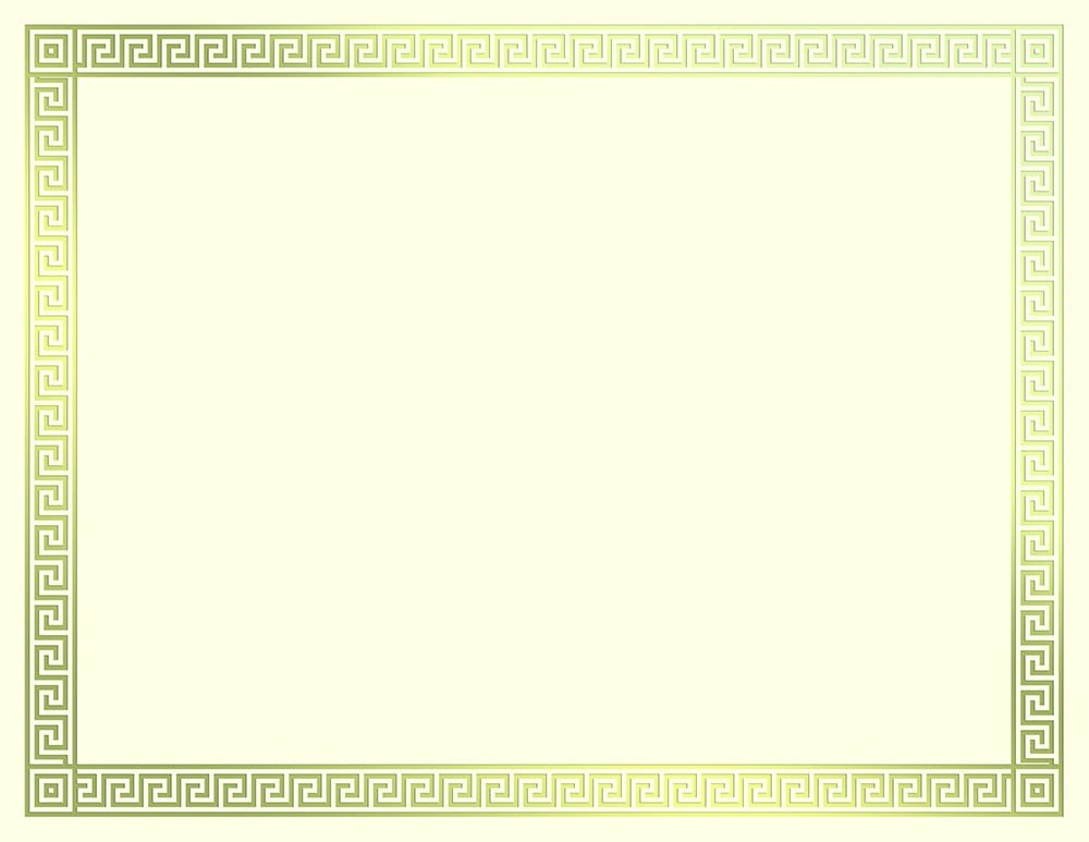 Premium Gold Foil Channel Border Certificate Paper - 8.5
