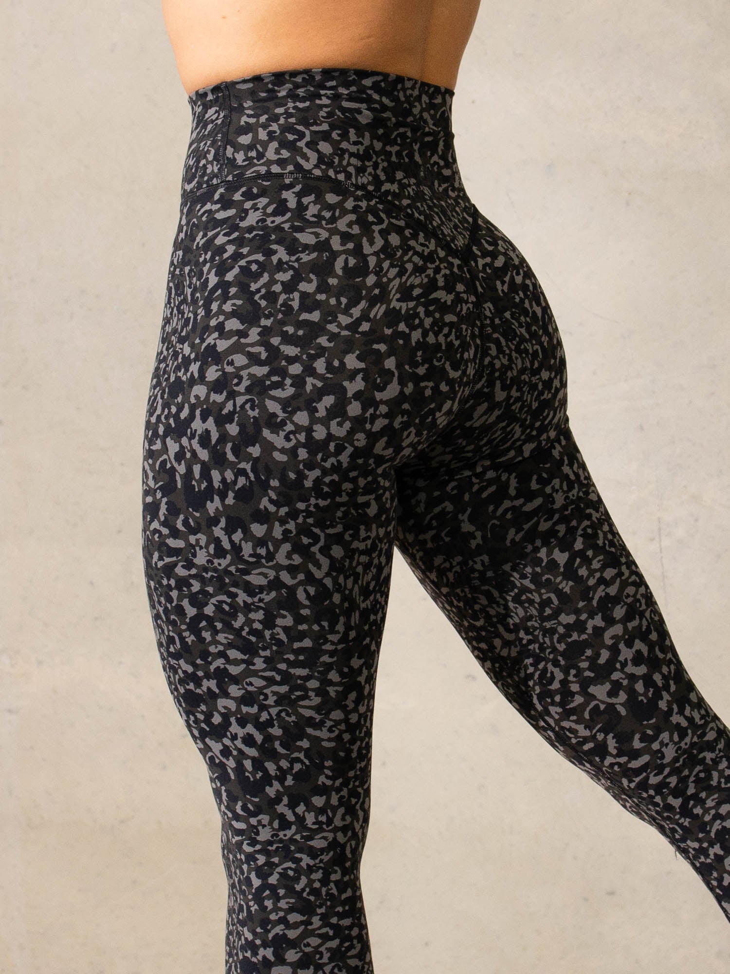 Empower High Waisted Leggings - Black Leopard Print Yoga Pants for Women | Tummy Control Workout Leggings | Perfect for Yoga, Gym & Running