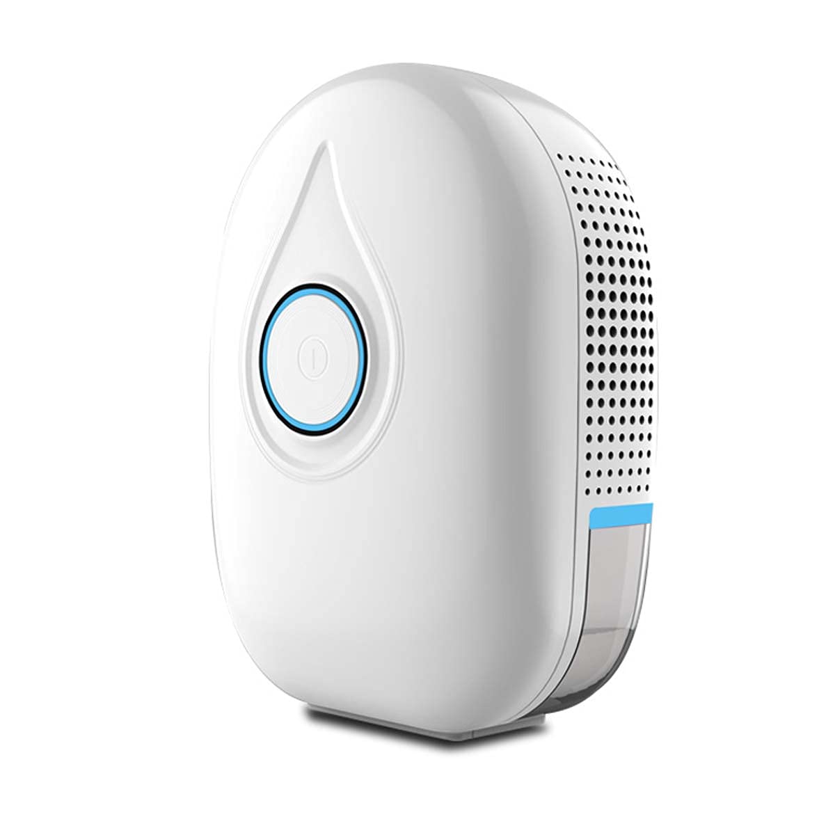 Mini Dehumidifier - Portable & Quiet Small Dehumidifier for Home, Basement, Bedroom, Bathroom, Garage, Closet, Kitchen, Office, RV - 17oz (500ml) Capacity - Blue - Perfect for Moisture Control in Small Spaces and Travel Use