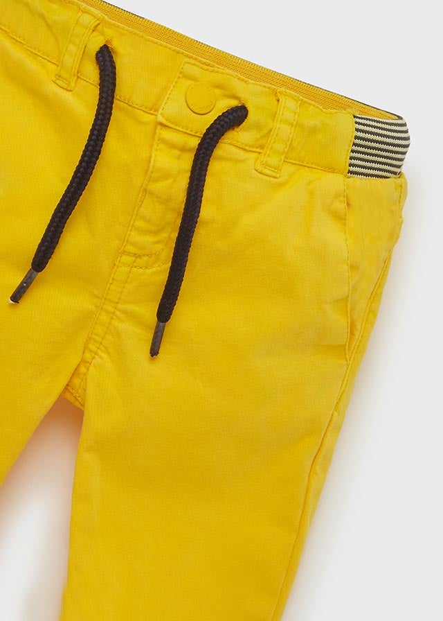 Baby Boy Yellow Jogger Pants - Soft & Comfortable Cotton Joggers for Toddler Boys, Playtime & Casual Wear