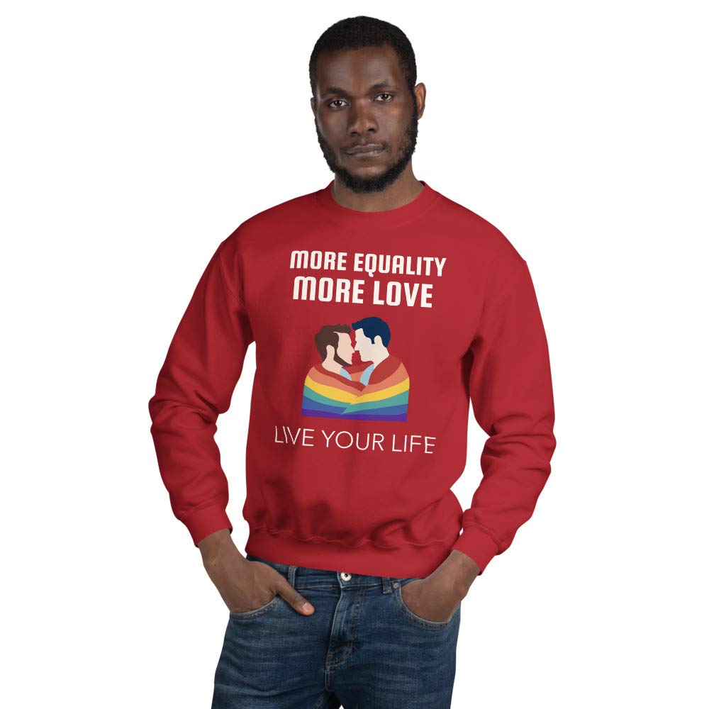 Rainbow Pride Sweatshirt - LGBT Equality Quote Hoodie, Gay Rights Gift, Artistic LGBTQ+ Apparel for Pride Parades & Ally Support