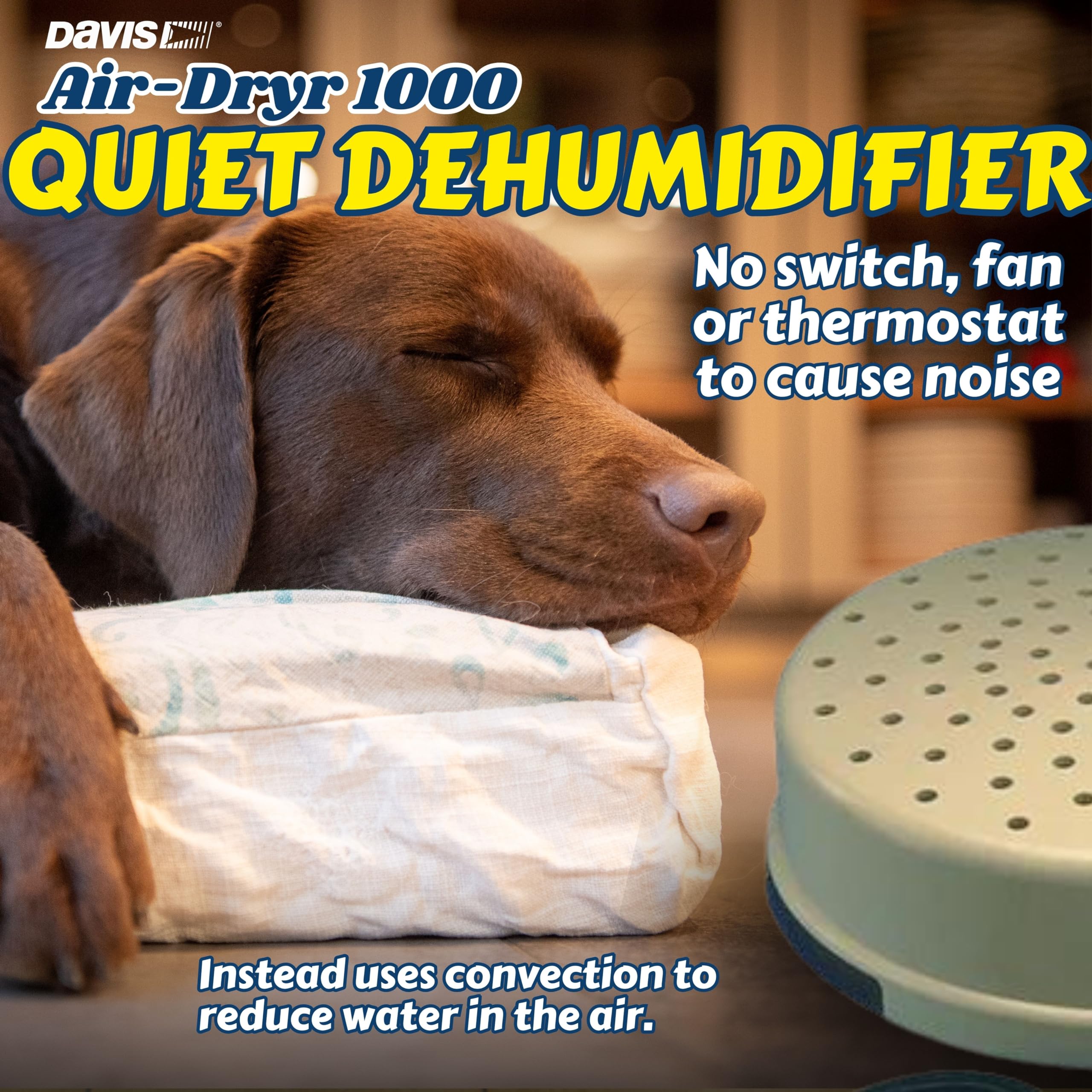 Davis Instruments Air-Dryr 1000 Dehumidifier Bundle (2 Pack) - Ultra Quiet Boat Dehumidifier for Moisture Control & Wet Air Solution - Portable RV Space Heater & Compact Electric Boat Heater for Camping, Marine Use & Small Spaces