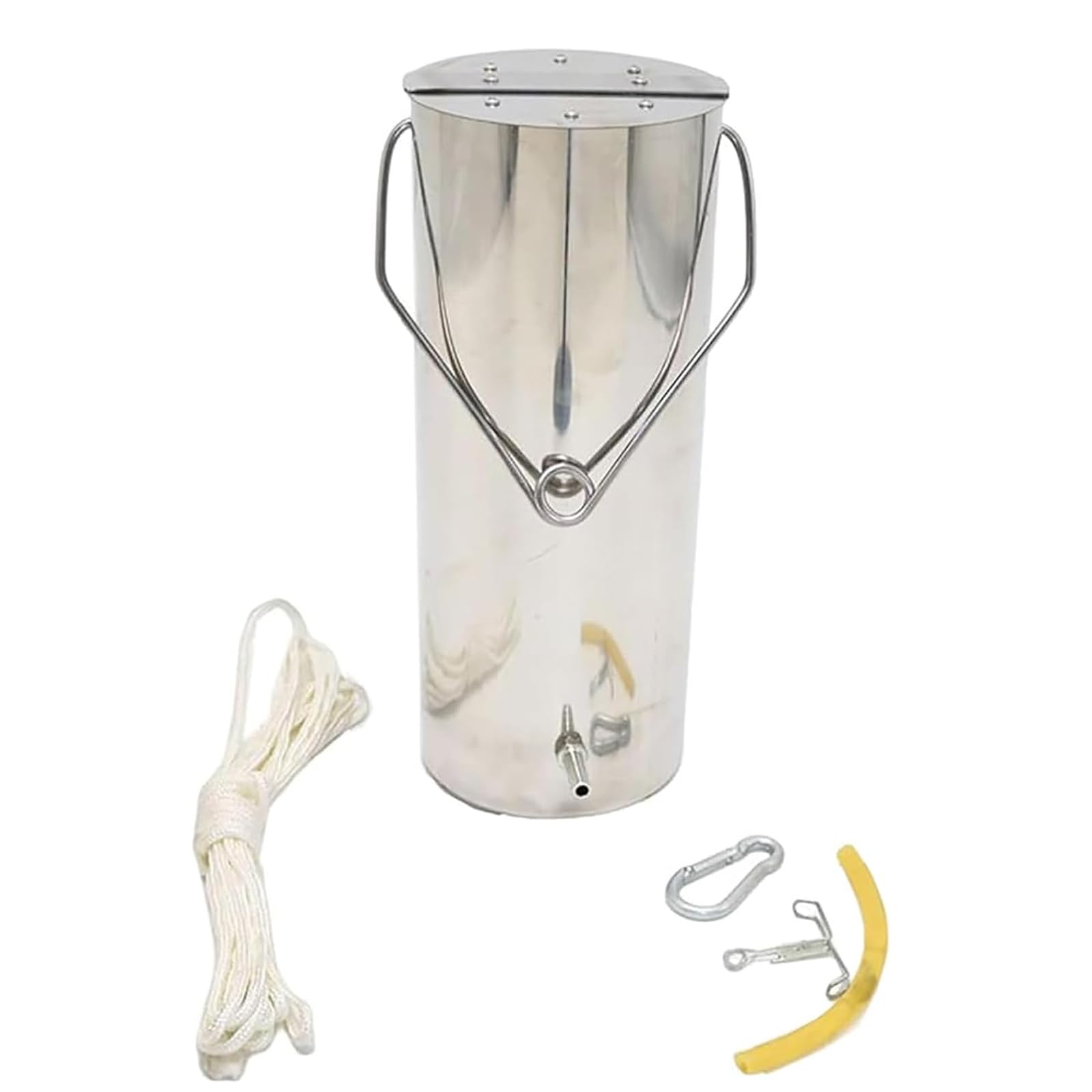 YJINGRUI 2L Water Sampler - Heavy Duty 304 Stainless Steel Sampling Bucket for Lakes, Oceans & Reservoirs (0-30m Depth) | Complete Water Quality Testing Kit for Environmental Monitoring & Research