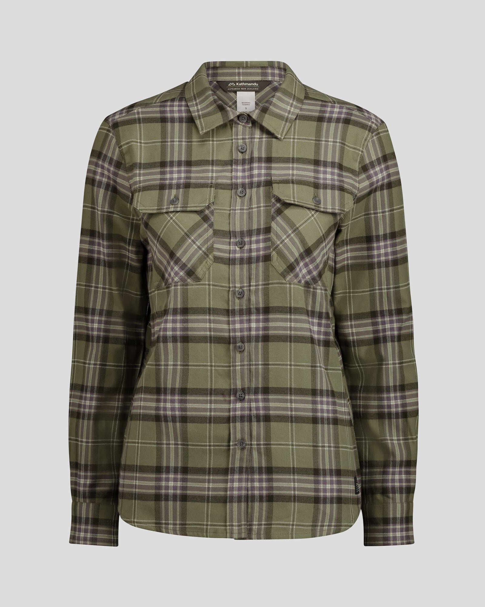 Women's Carrillon HF Long Sleeve Plaid Shirt - Soft Flannel Button Down Top for Fall & Winter - Perfect for Hiking, Camping and Outdoor Adventures