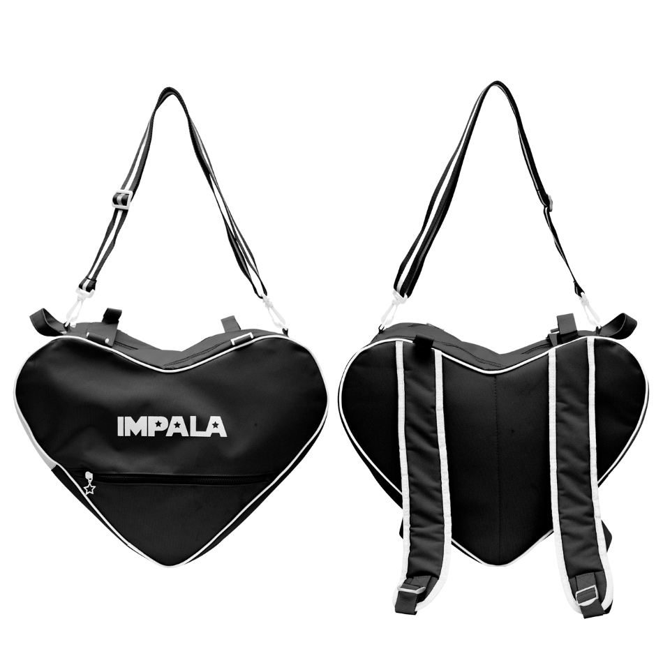 Impala Skate Backpack - Durable & Stylish Roller Skate Bag for Women & Men - Perfect for Skating, Travel & Gym - Black