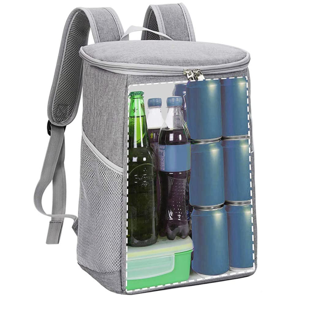 Lightweight Insulated Cooler Backpack - Waterproof Thermal Lunch Rucksack for Beach, Picnic, Camping, Hiking & Outdoor Adventures