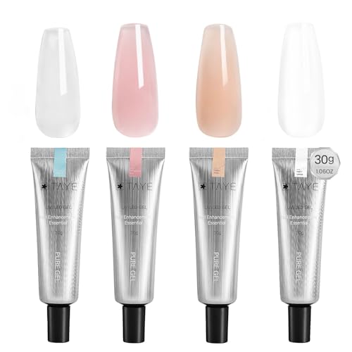 Clear Pink Nude White