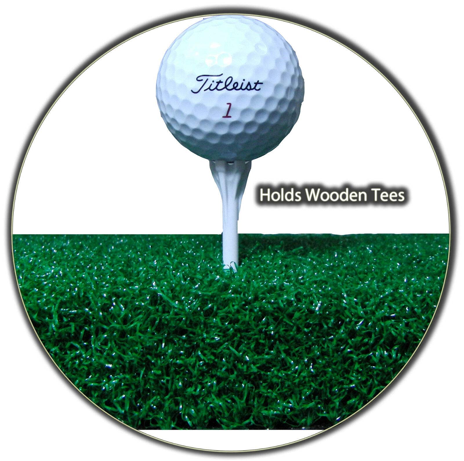 4ft x 5ft Premium Commercial Golf Mat with Urethane Backing - Professional Indoor/Outdoor Turf Stance Mat for Golfers of All Levels - Includes Golf Accessories & Durable Tray - Perfect for Driving Ranges, Backyard Practice & Home Golf Simulators