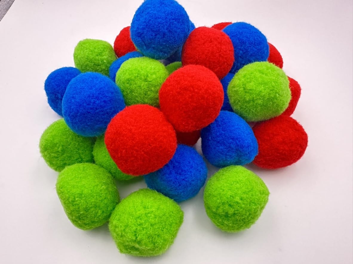 HPiano Reusable Water Bombs Set of 30 - Colorful Sponge Balls for Kids, Teens & Adults - Perfect for Trampoline, Pool Parties & Summer Water Games