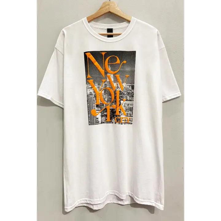 New York T-Shirt for Men & Women - Stylish Graphic Tee with NYC Skyline - Perfect for Travel, Gifts & Casual Wear