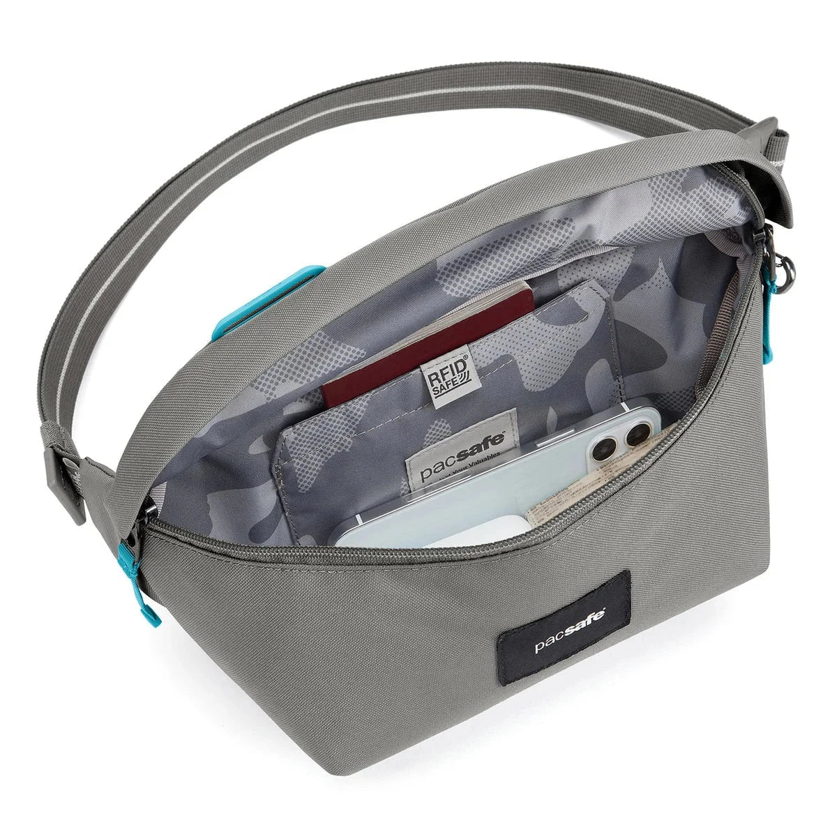 Pacsafe Go Anti-Theft Sling Pack - Secure Crossbody Bag for Travel, Commuting & Outdoor Adventures | RFID Protection & Cut-Resistant Straps