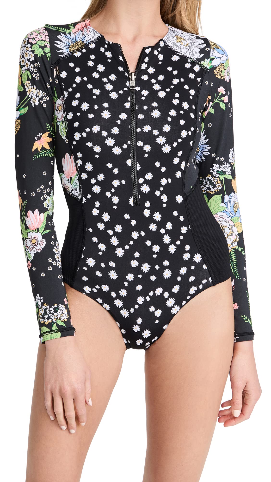 Maaji Women's One Piece Swimsuit - Surf Suit for Women, Black, Large US Size - Perfect for Surfing, Swimming & Beach Vacations