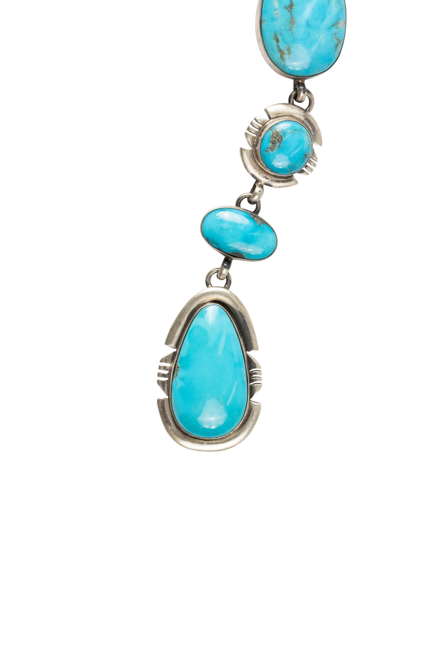 Multi Stone Turquoise Necklace Set – Handmade Boho Jewelry for Women, Natural Gemstone Beaded Necklace – Perfect for Festivals, Weddings & Boho Fashion