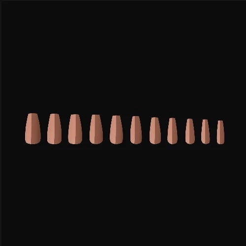 Apres Gel X Neutrals Imani Natural Nail Tips 150pc - Medium Coffin Shape for DIY Manicures & Salon Use | Perfect for Home Nail Art, Professional Extensions & Long-Lasting Wear