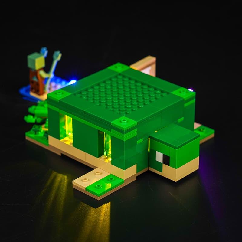 LEGO Minecraft The Turtle Beach House 21254 Light Kit - LED Building Blocks Lighting Set for LEGO Sets - Perfect for Night Display & Gaming Room Decor