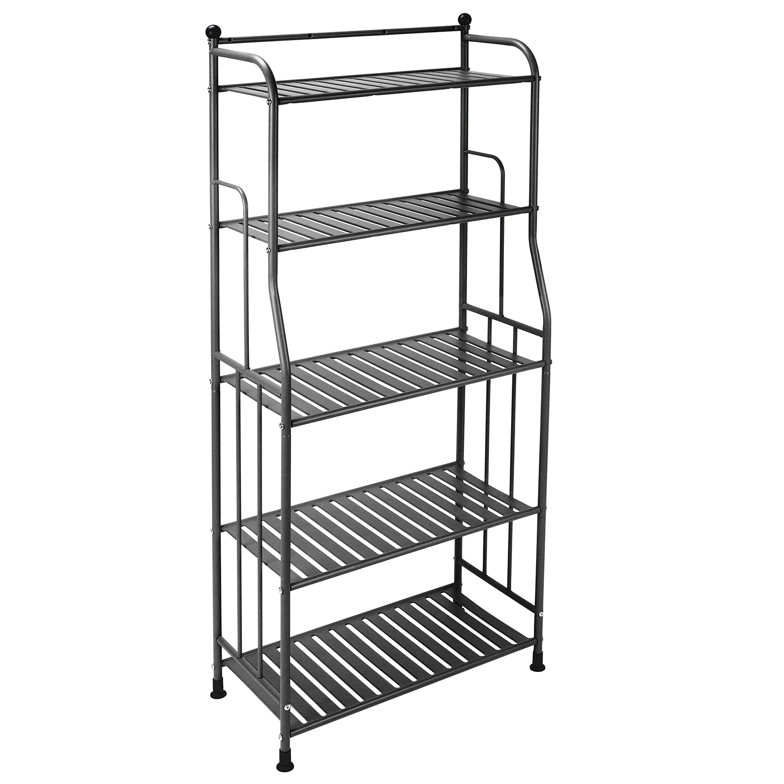 TopinCN Storage Organizer - 3-Tier Wire Rack Shelving Unit for Laundry, Bathroom & Closet Organization (Black) | Space-Saving Home Storage Solution for Small Spaces