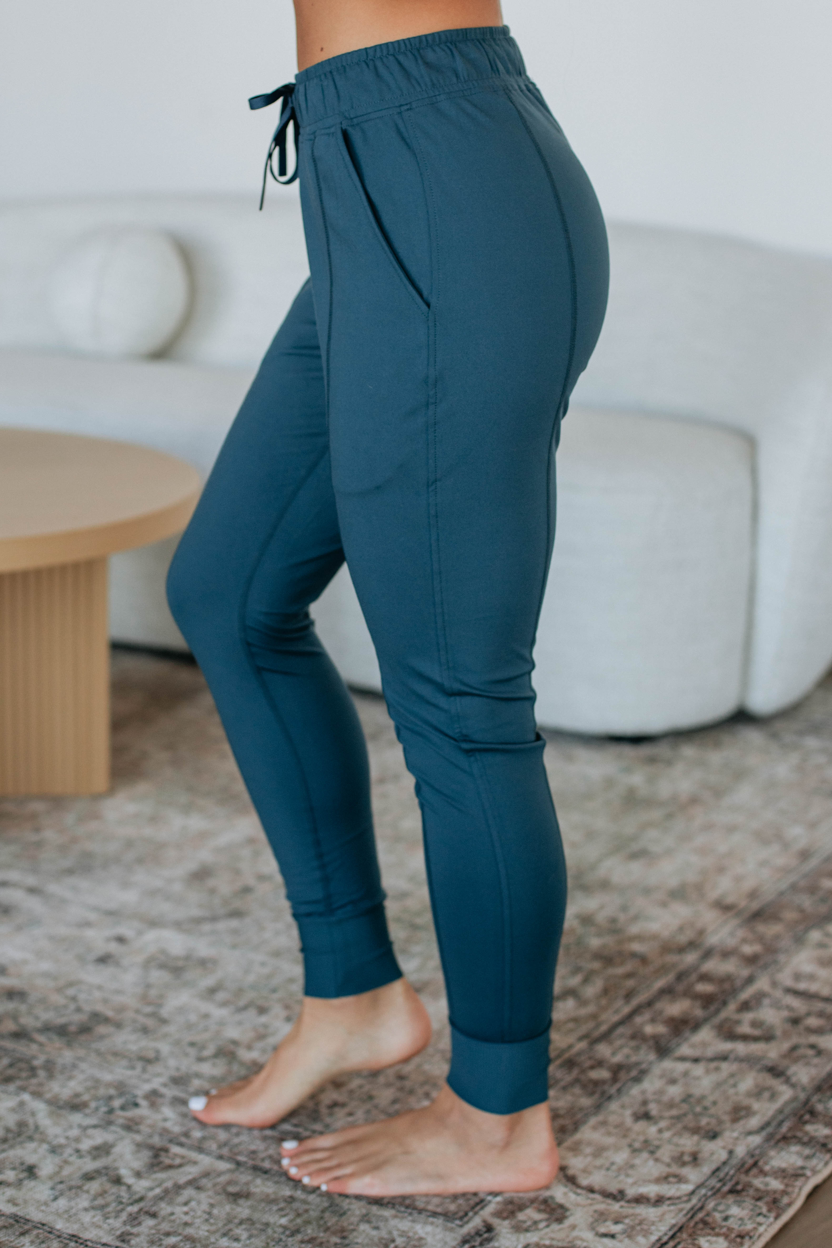 Astra Active Joggers for Women - Comfortable Running Pants with Pockets - Midnight Blue - Perfect for Yoga, Gym Workouts & Casual Wear