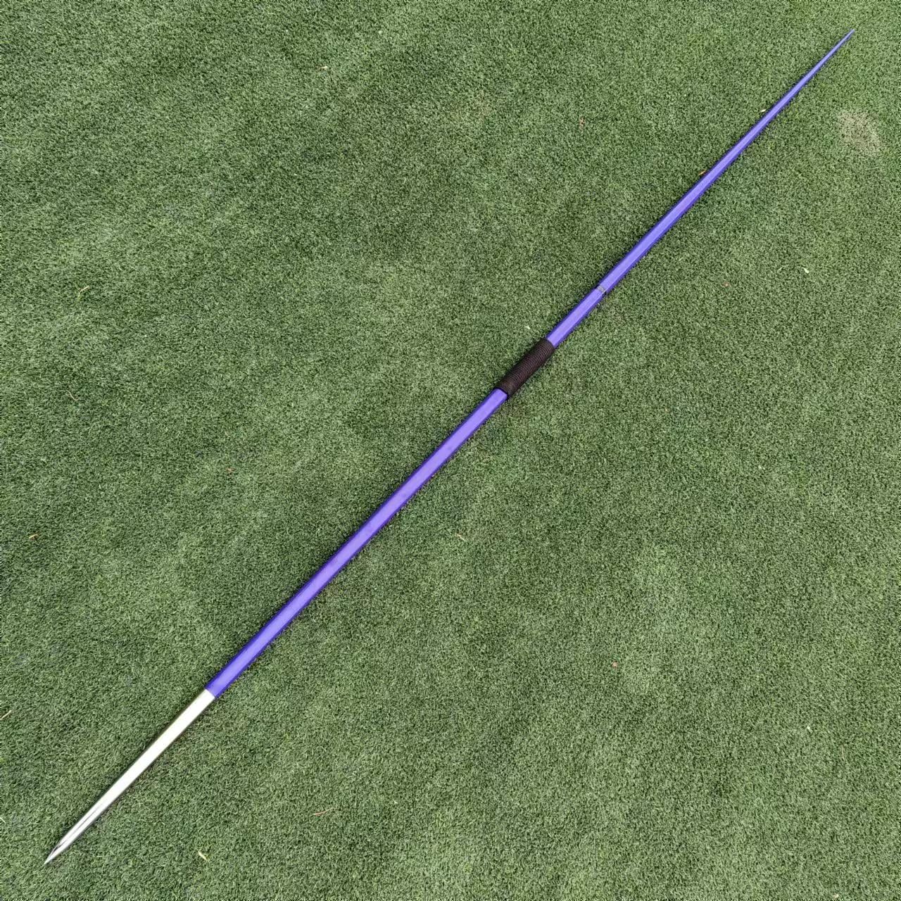 Mountainsports Training Javelin 1000g - Heavy Weight Javelin Throw Stick for Track & Field Athletes - Purple Competition Javelin for Strength Training & Sports Practice