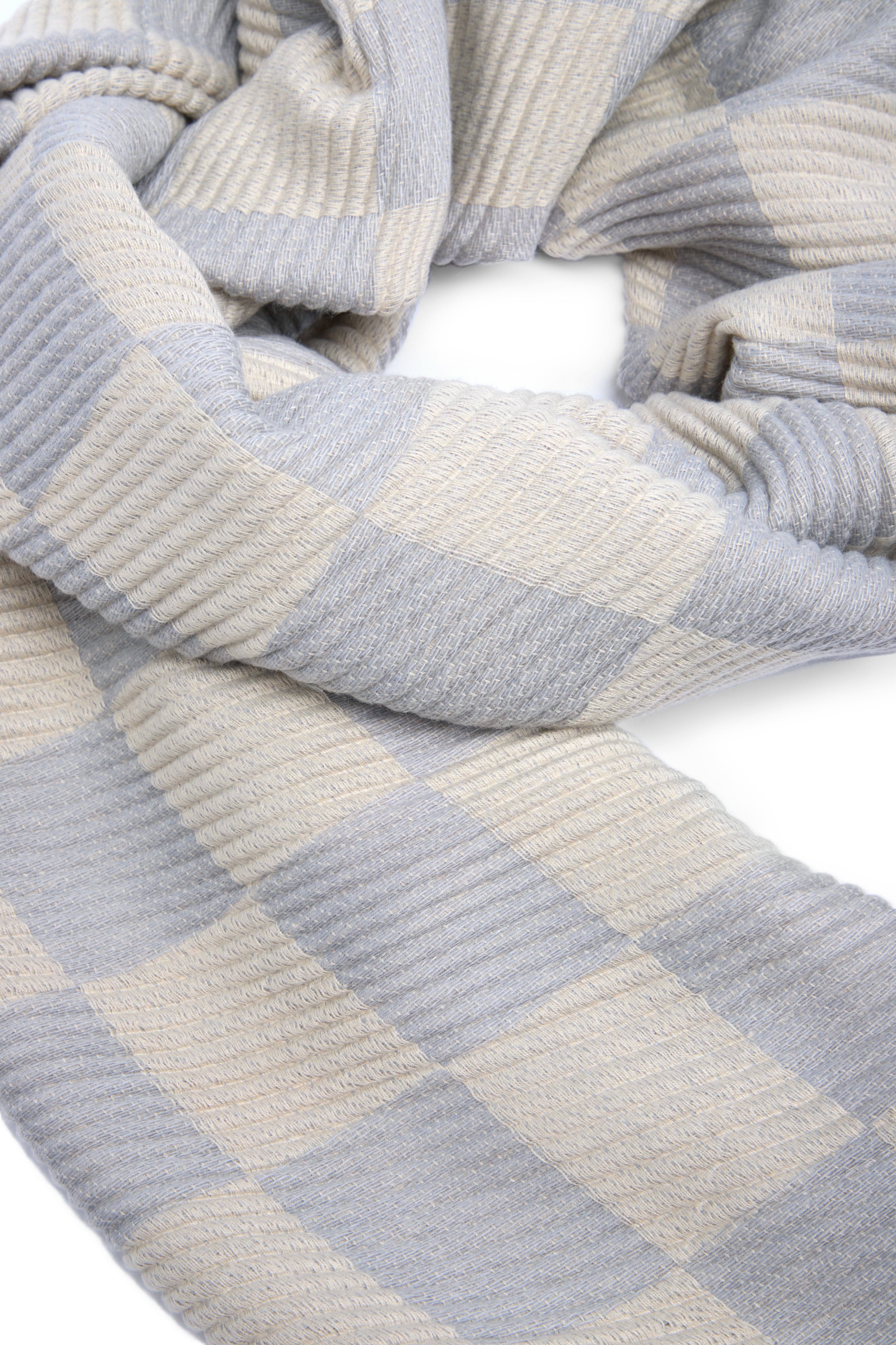Crinkled Checkered Scarf - Soft Plaid Fashion Scarf for Women & Men - Perfect for Fall, Winter & Holiday Outfits