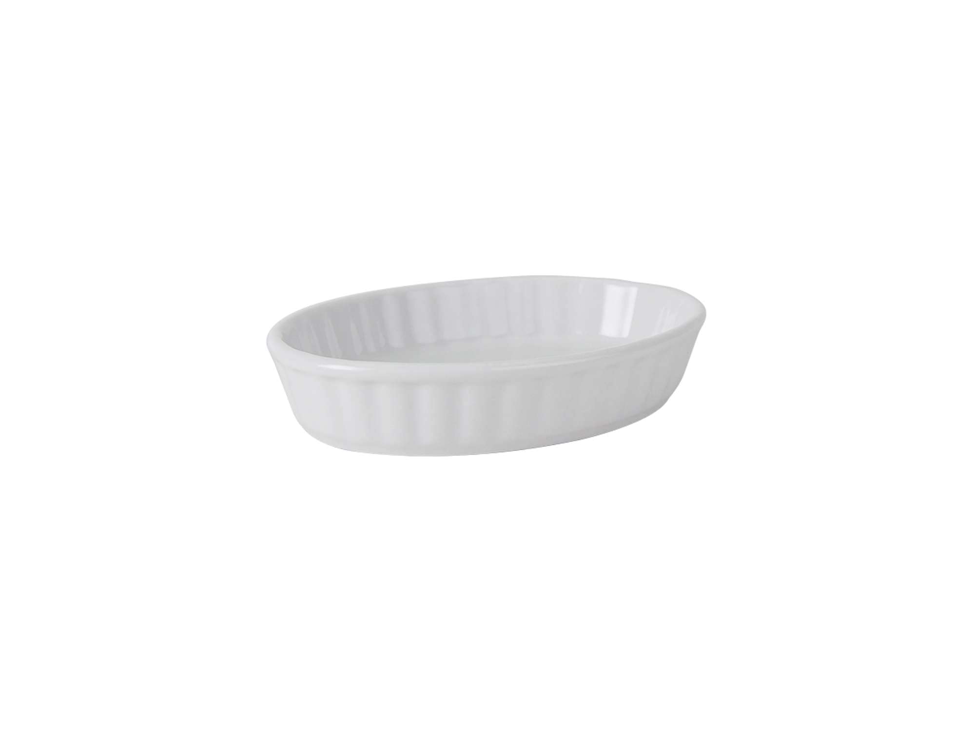Premium Tuxton 5-Ounce White Porcelain Oval Ramekins for Crème Brûlée - Set of 12, Scratch & Chip Resistant, Lead-Free, Microwave & Oven Safe - Perfect for Baking, Desserts & Entertaining