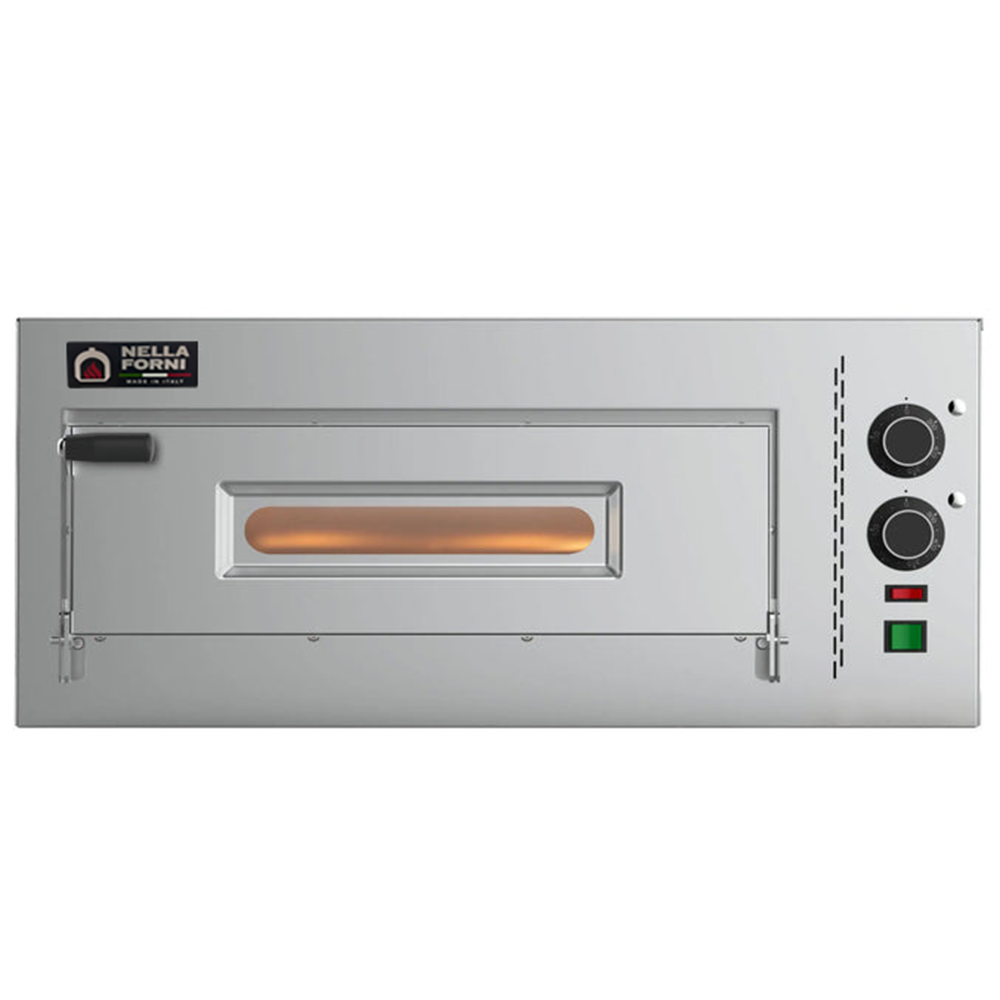 Used Nella 23 Single Chamber Compact Series Pizza Oven 110V 2.3kW Commercial Countertop Pizza Maker - Perfect for Restaurants, Pizzerias & Home Kitchens