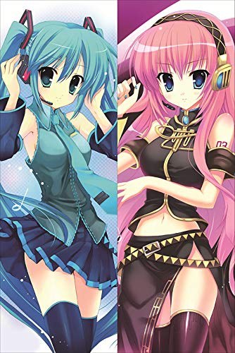 Premium Miku Anime Dakimakura Body Pillow - 160cm 2-Way Tricot Cover - Hatsune Miku Vocaloid Waifu Pillow for Anime Fans | Perfect for Cosplay, Bedroom Decor & Otaku Collection