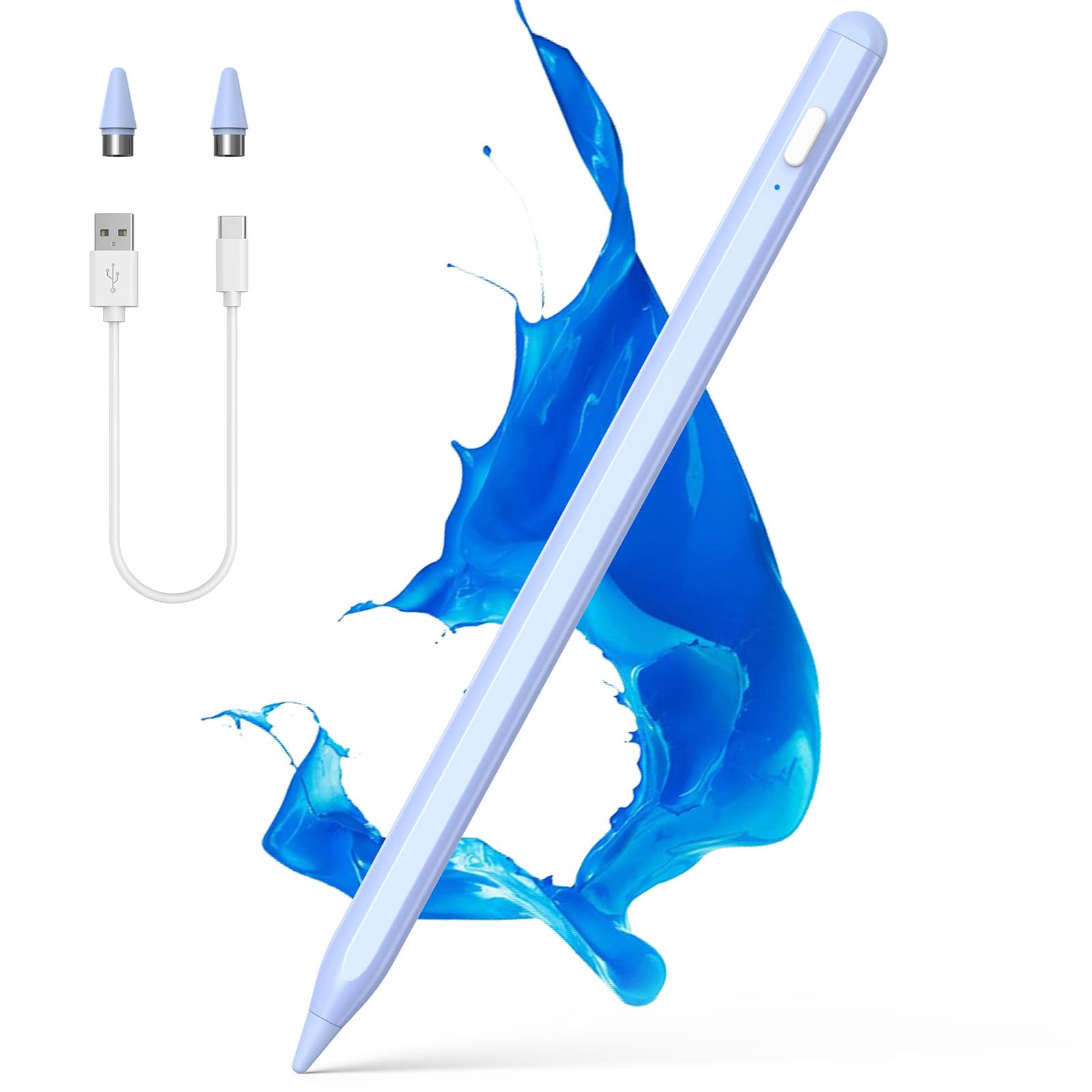 NTHJOYS Magnetic Active Stylus Pen for Apple iPad/Pro/Air/Mini, iPhone & Android Tablets - Fine Point Precision for Writing, Drawing & Note-Taking - Perfect for Artists, Students & Professionals