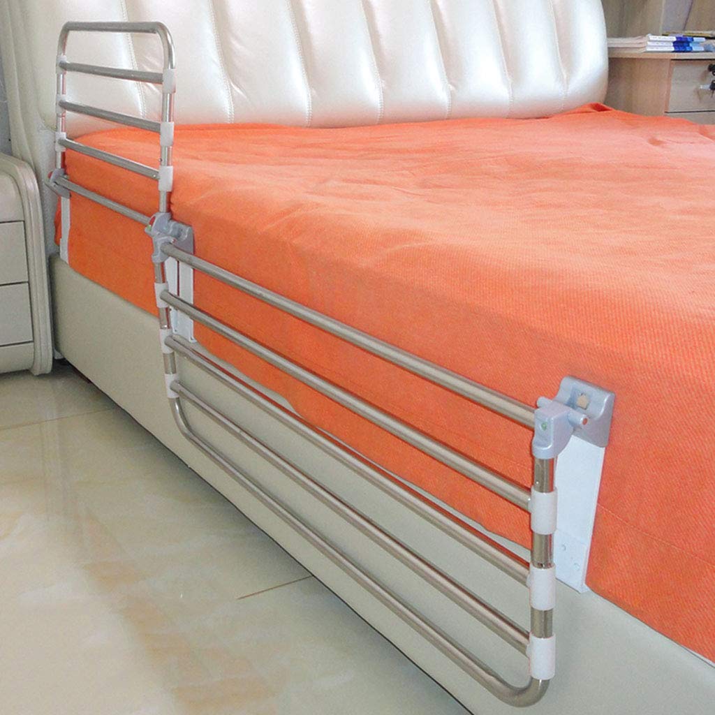 Adjustable Bed Rail for Elderly & Disabled - Height Adjustable Bedside Handrail with Grab Bars for Safe Transfer & Support - Ideal for Home Care, Hospitals, and Mobility Assistance