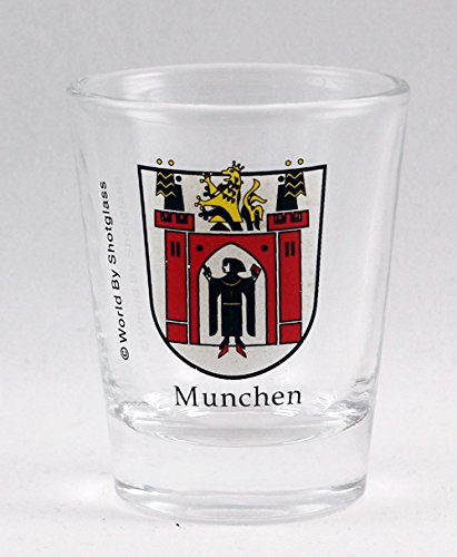 Munich Germany Coat of Arms Shot Glass - Bavarian Beer Stein & Souvenir - Perfect for Oktoberfest, Beer Tasting & German Themed Parties