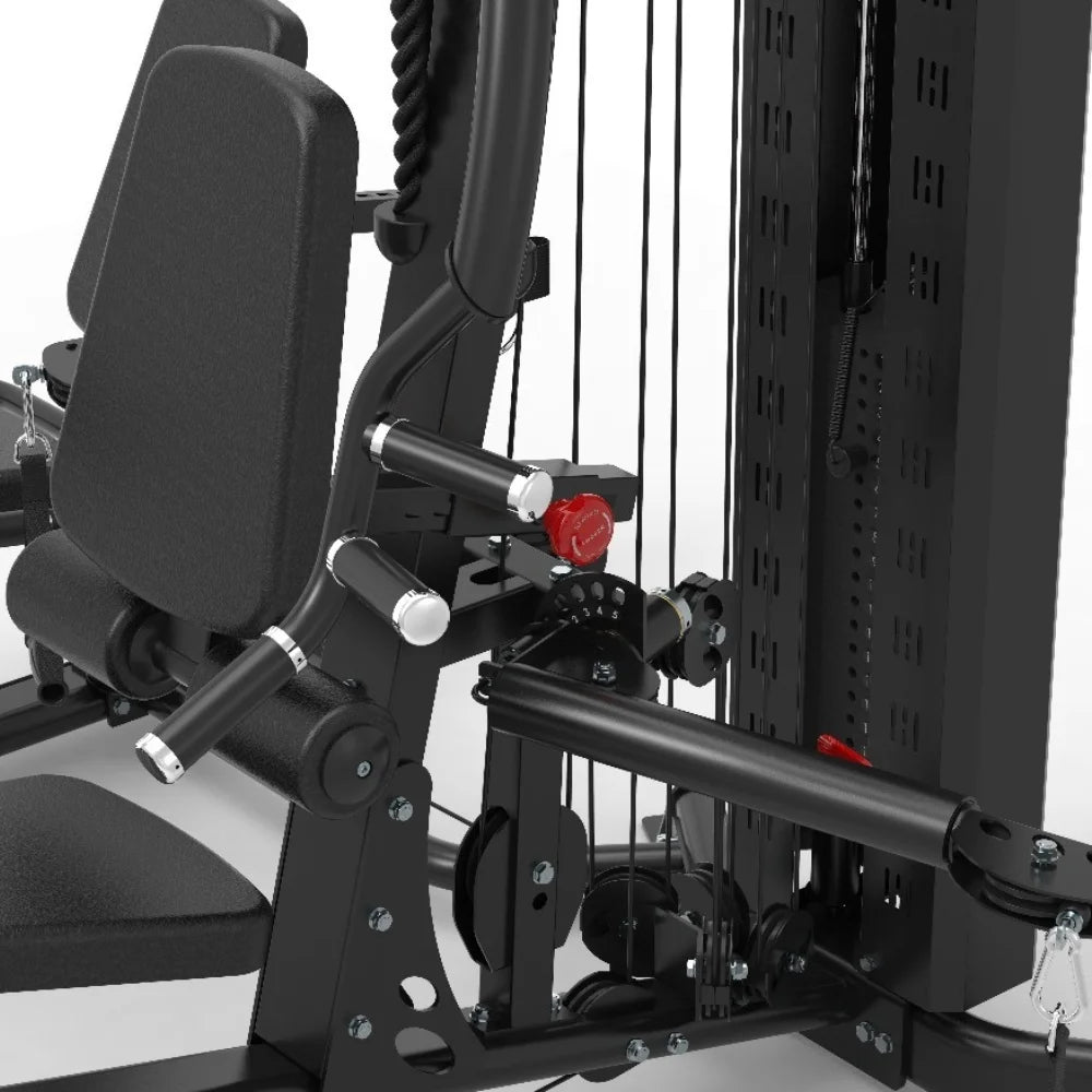 FITLAB Multi Gym with Leg Press - Home Gym Station, Power Rack, Smith Machine, Chest Fly, Vertical Leg Press & Cable Crossover | Perfect for Full-Body Workouts at Home, Strength Training & Muscle Building