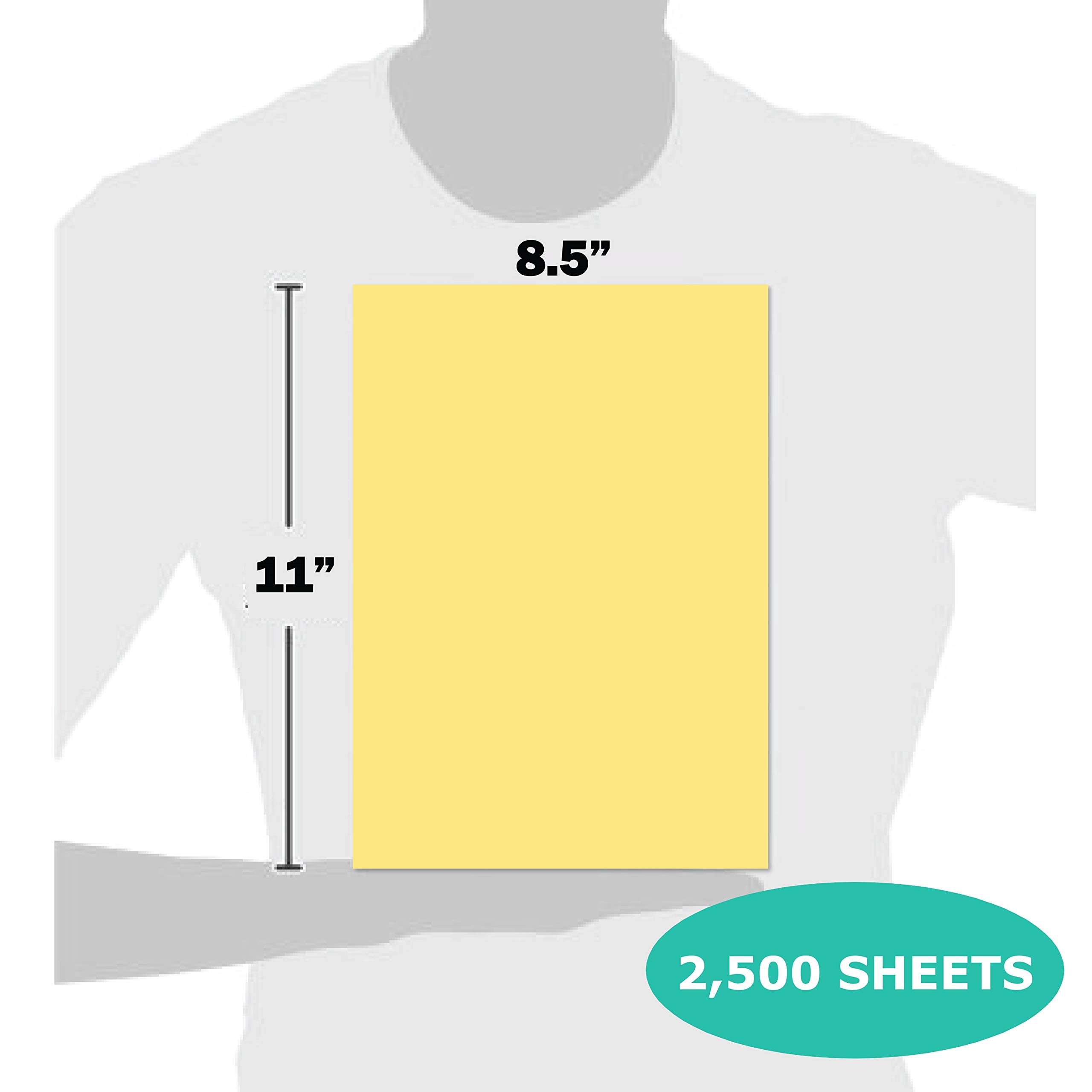 Premium Buff Colored Cardstock Paper 8.5” x 11” - 90lb Index (163gsm), 2500 Sheets (10 Reams) - Smooth Finish for Professional Printing, Greeting Cards, Business Flyers & DIY Craft Projects - Ideal for Office, School & Home Use