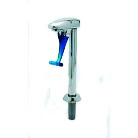 T&S Brass B-1210 Commercial Grade Pedestal Push Back Single Glass Filler - Perfect for Bars, Restaurants, and Food Service Stations