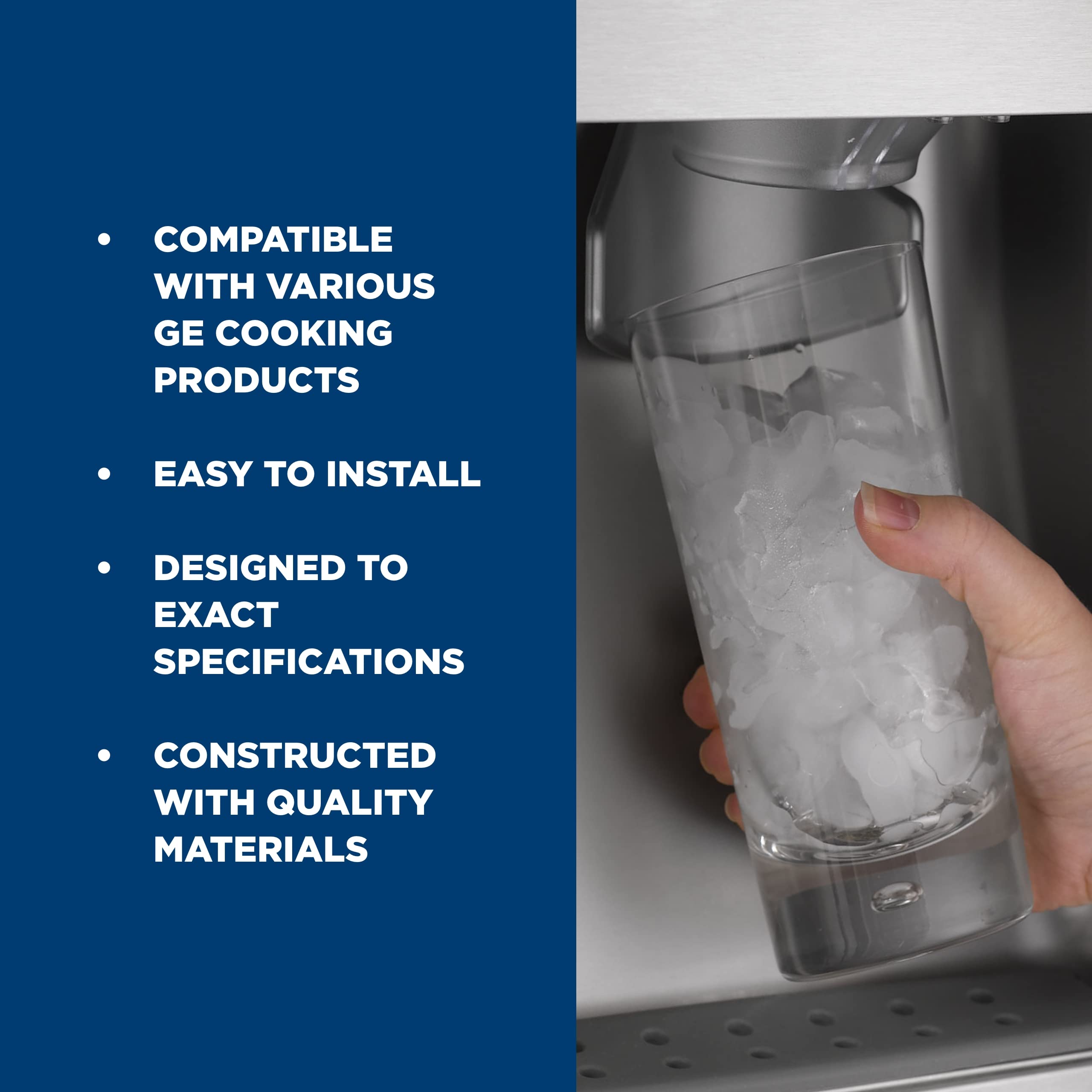GE Appliances WR30X28693 Replacement Refrigerator Ice Maker - Compatible with Select GE Models | Perfect for Kitchen, Home & Office Use