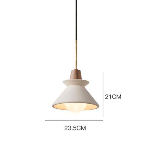 Modern White Geometric Resin Pendant Light with Wood Pattern Finish - E27 Ceiling Chandelier for Bedroom, Kitchen, Dining Room & Living Room - Stylish Suspension Lighting for Home Decor and Ambient Mood Setting