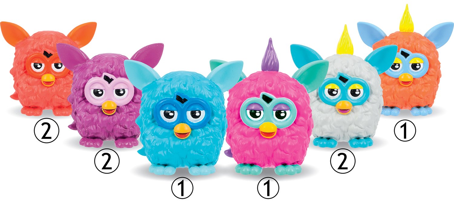 IMC Toys - Furby Soft Plush Pack of 3 Figures (28524) - Perfect for Kids' Playtime, Collectibles & Gift Giving