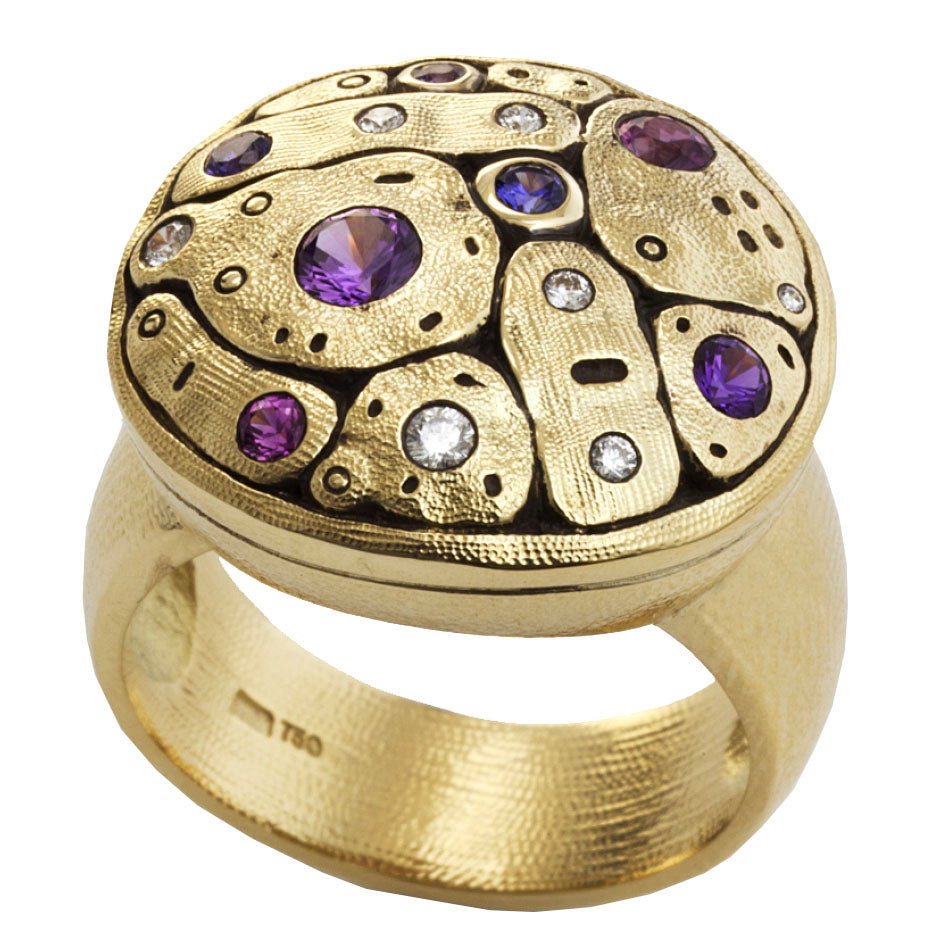 Alex Sepkus Early Spring Dome Ring R 188S – Handcrafted Sterling Silver Jewelry for Women | Elegant Gift for Valentine's Day, Anniversary & Special Occasions