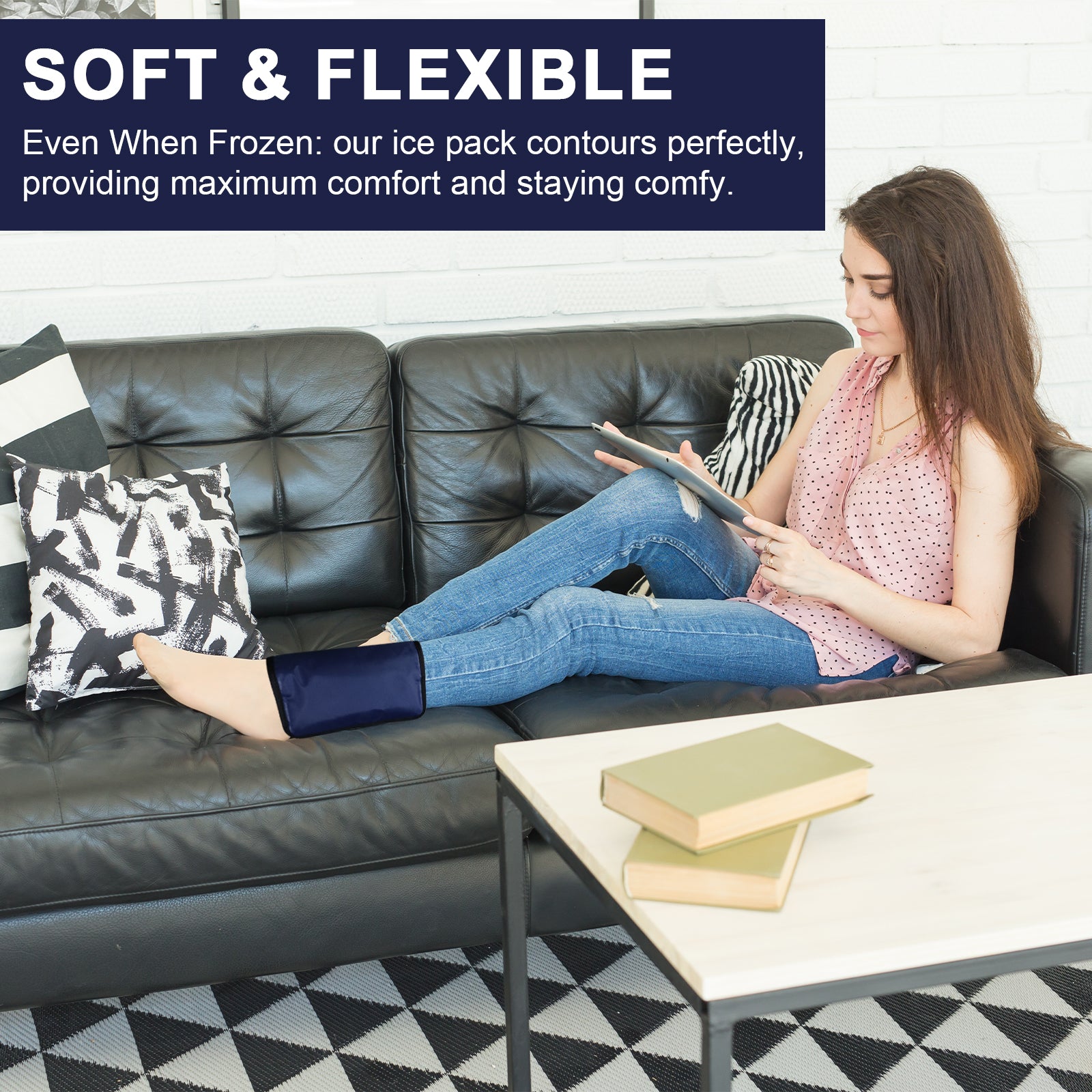 Reusable Ice Packs for Injuries - Knee Ice Pack Wrap for Pain Relief, Post-Surgery Recovery & Back Pain | Cold Therapy for Sports Injuries, Joint Pain & Swelling Reduction