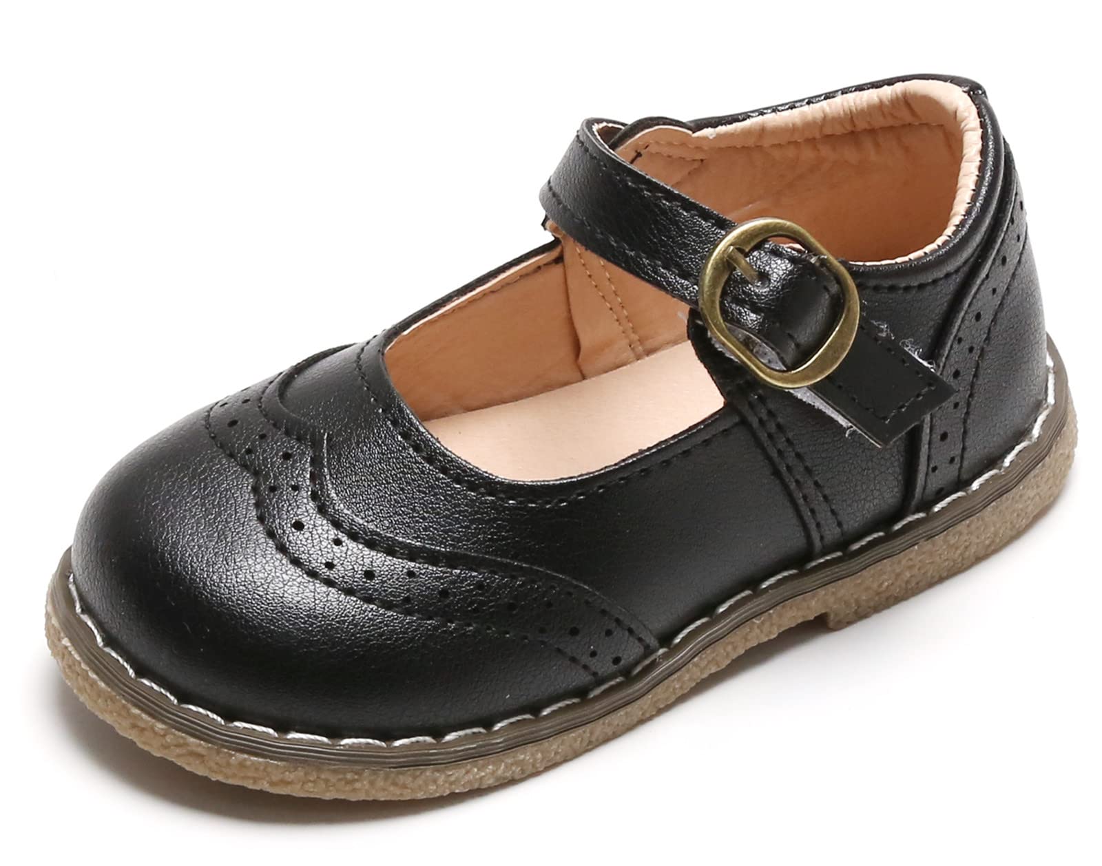 DADAWEN Girls Mary Jane Shoes - Classic School Uniform Flats for Dress & Formal Occasions | Comfortable & Stylish for Daily Wear, Church, Weddings & Special Events