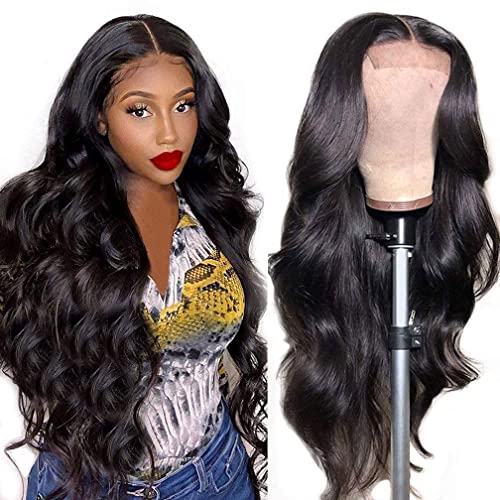Brazilian Virgin Human Hair Lace Front Wigs - 18 Inch Body Wave 180% Density with 4x4 Lace Closure for Black Women | Perfect for Daily Wear, Parties & Special Occasions