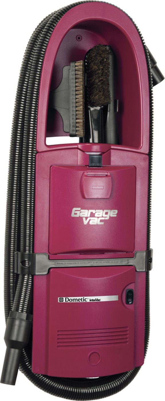 Dometic DI-GH120M Maroon InterVac GarageVac Wet/Dry Vacuum Cleaner - Powerful 12 Gallon Shop Vac for Garage, Workshop & Car Cleaning