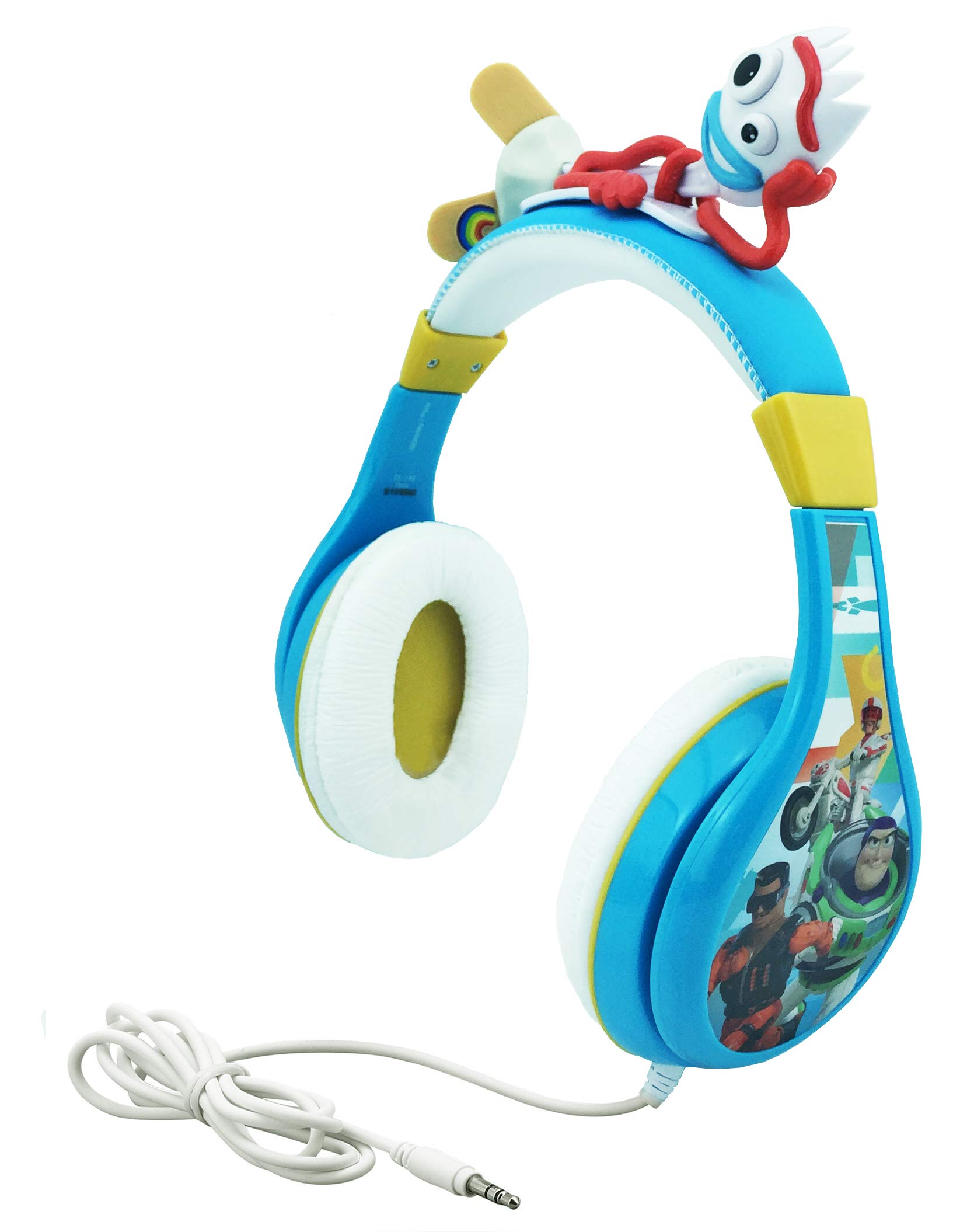 **Toy Story 4 Forky Kids Headphones - Adjustable Stereo Over-Ear Headset with Tangle-Free 3.5mm Wired Cord & Parental Volume Control - Safe for Children, Perfect for School, Home, Travel, and Online Learning**