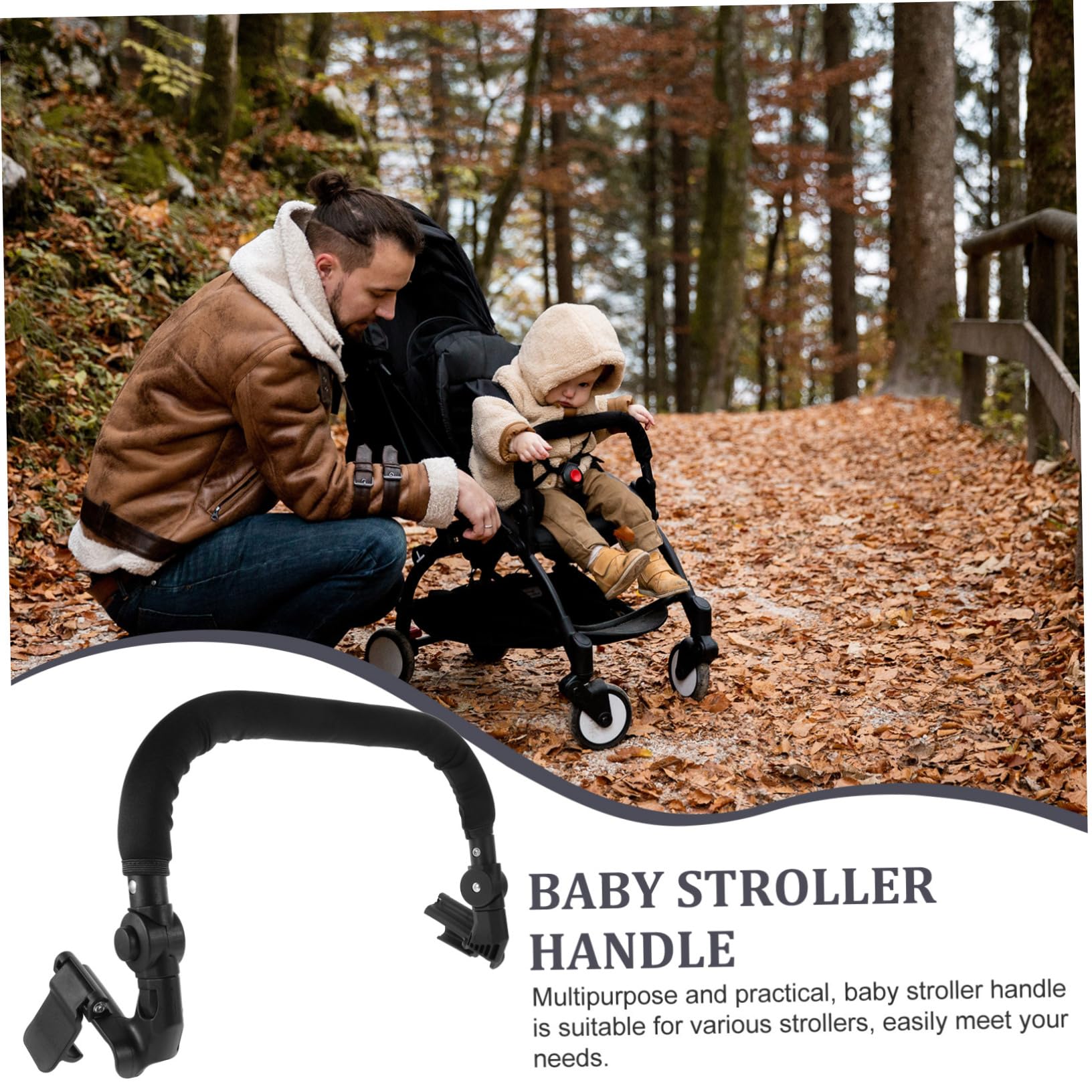 DOITOOL Baby Stroller Playpen - 5-Piece Replacement Playpen for Wheelchair Handlebars | Durable Infant Stroller Accessories | Perfect for Outdoor Walks, Shopping Trips & Daily Stroller Use