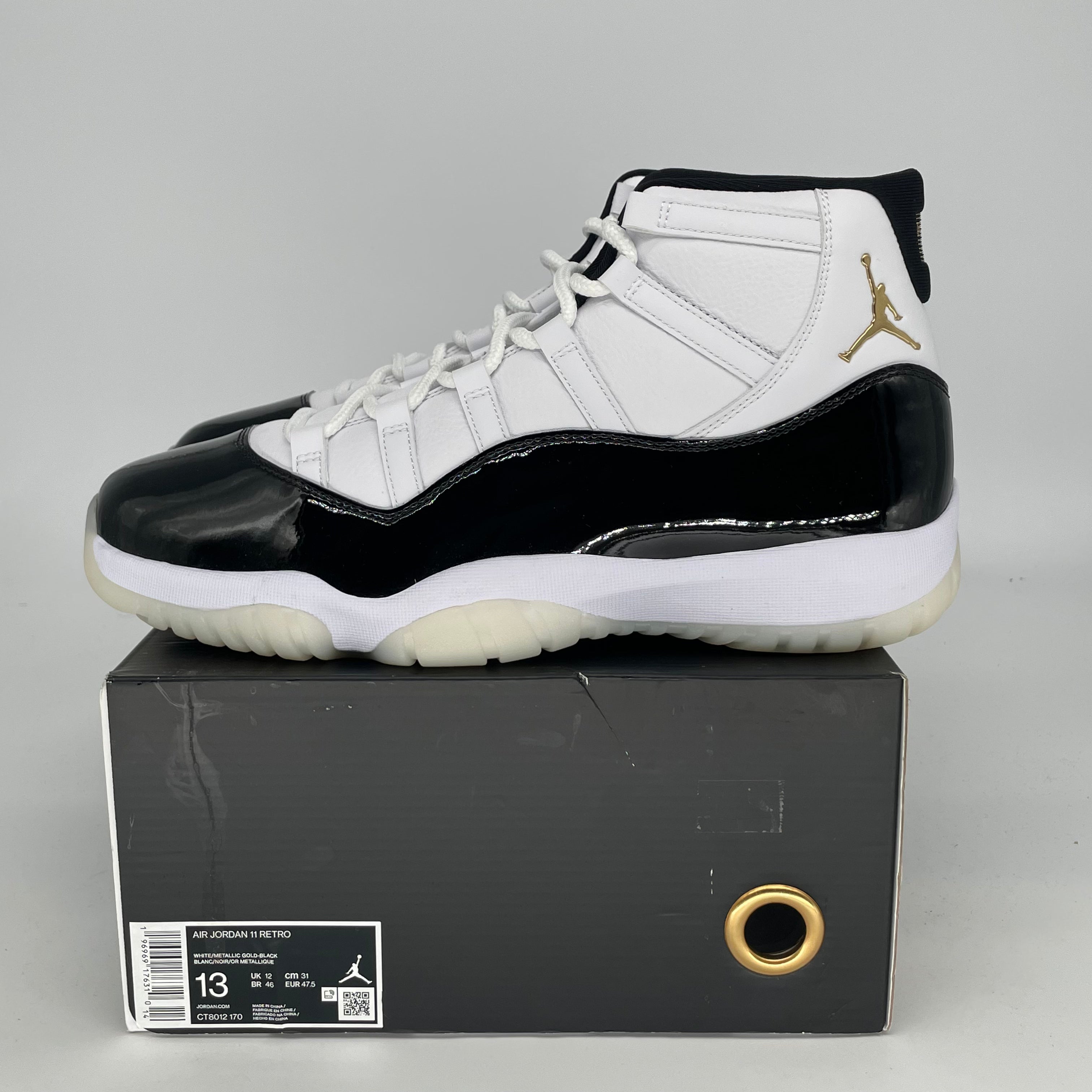 AIR JORDAN 11 DMP GRATITUDE Basketball Shoes Men's Size 13 (CT8012-170) - Perfect for Court Play, Sneaker Collecting & Streetwear Fashion