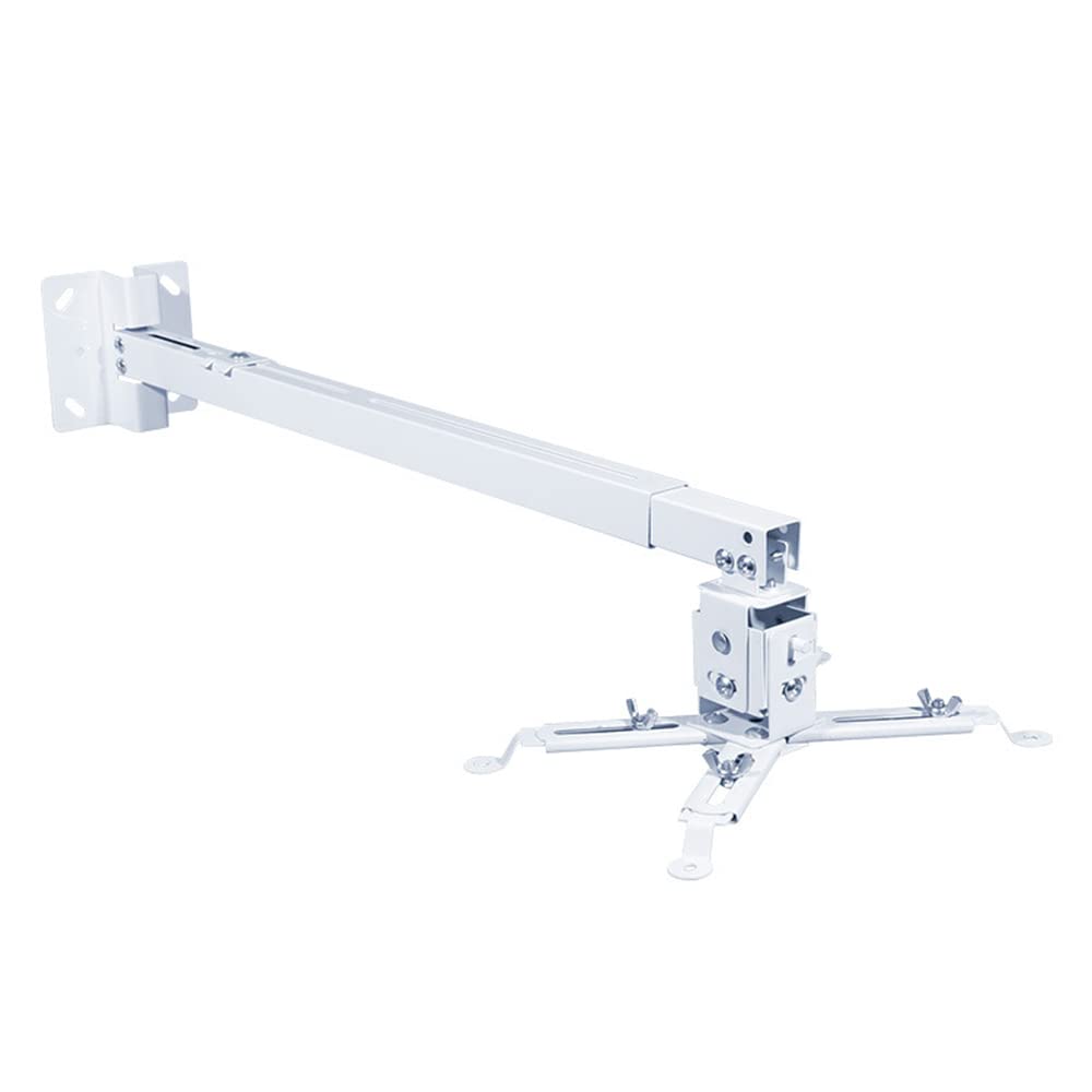 Lvyaakk Projector Ceiling Mount Bracket - Heavy Duty Carbon Steel Construction with Secure Positioning Lock - Durable Home Theater Projector Mount for Indoor Use (Perfect for Living Rooms, Home Theaters & Office Presentations)