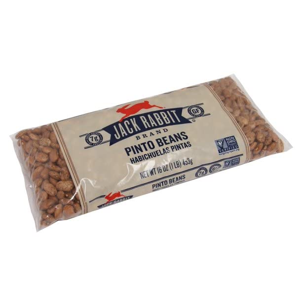 Jack Rabbit Pinto Beans 16oz (2-Pack) - Perfect for Soups & Salads
