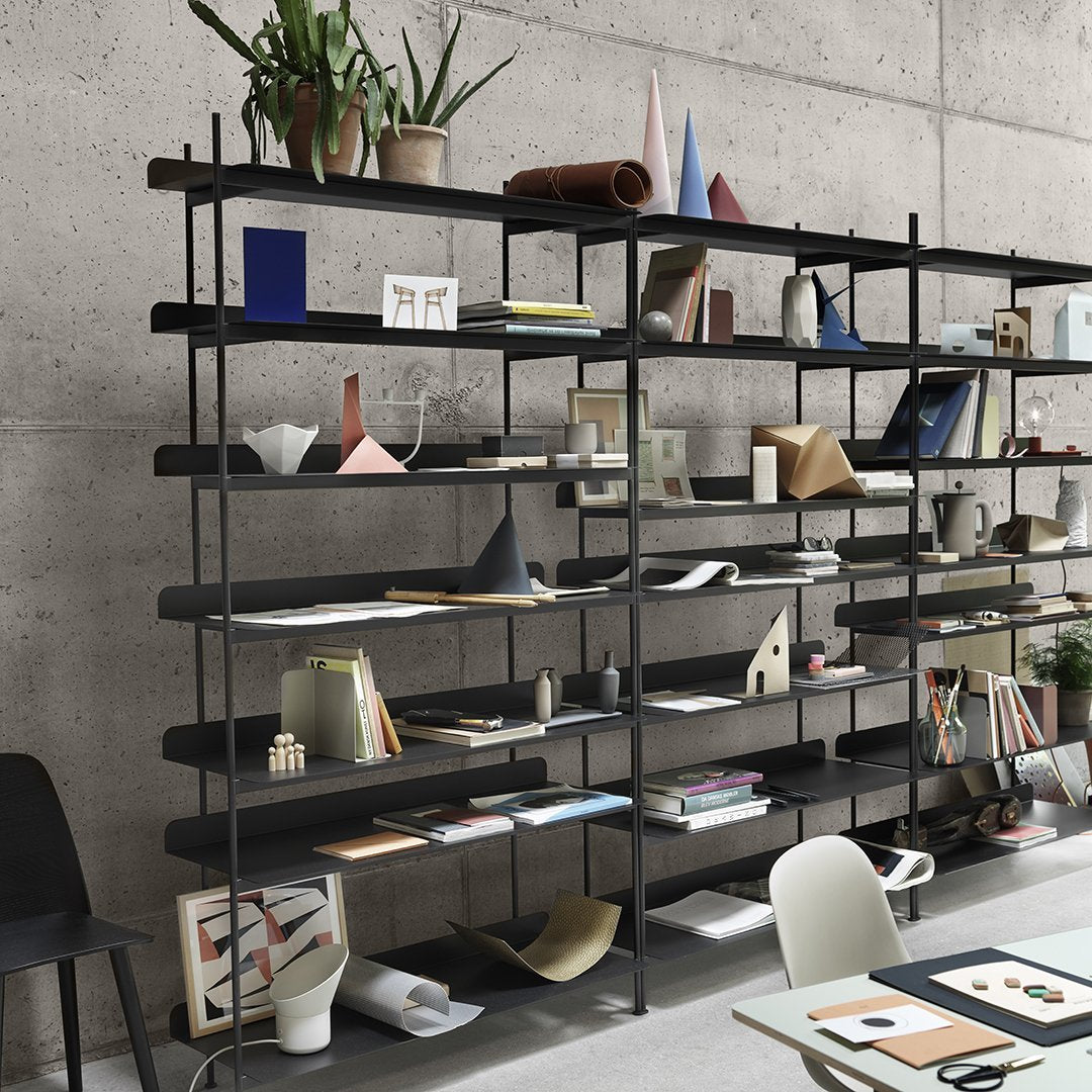 Muuto Compile Bookend by Cecilie Manz - Modern Scandinavian Book Holder for Home & Office Organization - Perfect for Bookshelves, Desks, and Living Room Decor