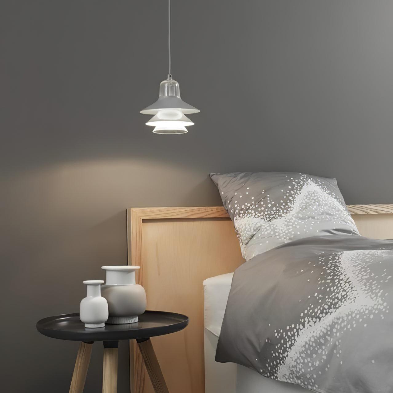 Ikono Modern Pendant Lamp - Sleek Hanging Light Fixture for Kitchen Island, Dining Room & Bedroom Decor | Energy Efficient LED Lighting for Home & Office