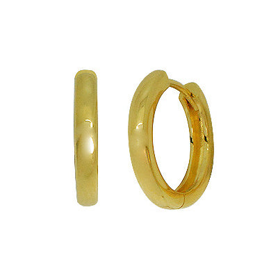 Goldbug Collection Thin Huggie Hoop Earrings - 14K Gold Plated Minimalist Hoops for Women - Perfect for Everyday Wear, Work & Special Occasions